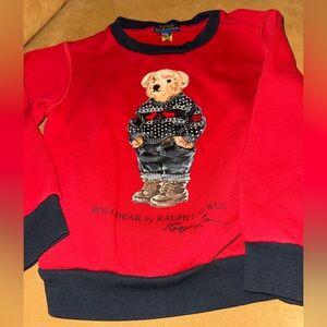 Ralph Lauren polo bear holiday crewneck. Size 4T . Like new